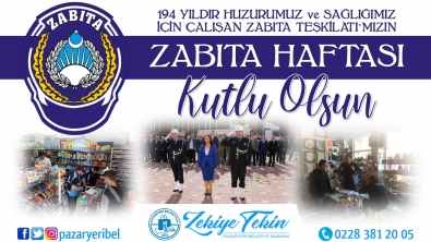 Belediye Başkanımız Zekiye Tekin'in Zabıta Haftası Mesajı