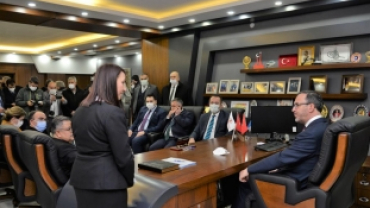 Bakan Kasapoğlu Belediye Başkanlığımıza Ziyarette Bulundu